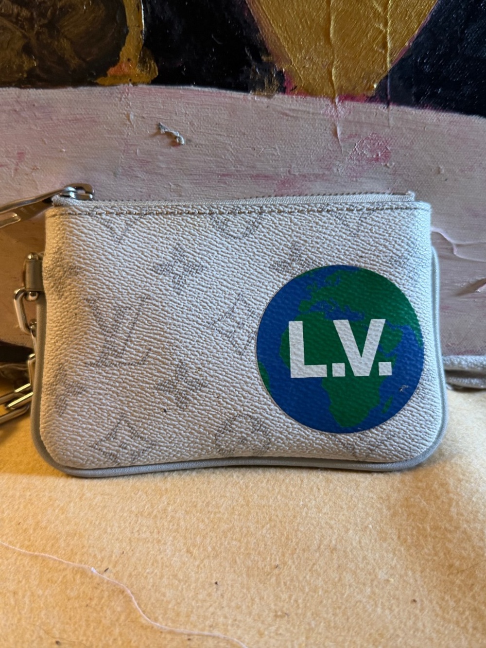 Louis Vuitton Limited Edition Monogram Logo Story PM Coin Case